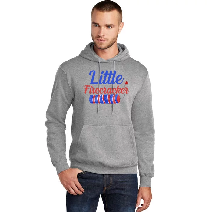 Little Firecracker Funny 4th Of July Tall Hoodie