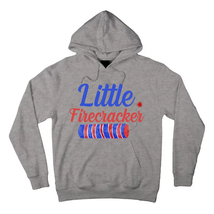 Little Firecracker Funny 4th Of July Tall Hoodie