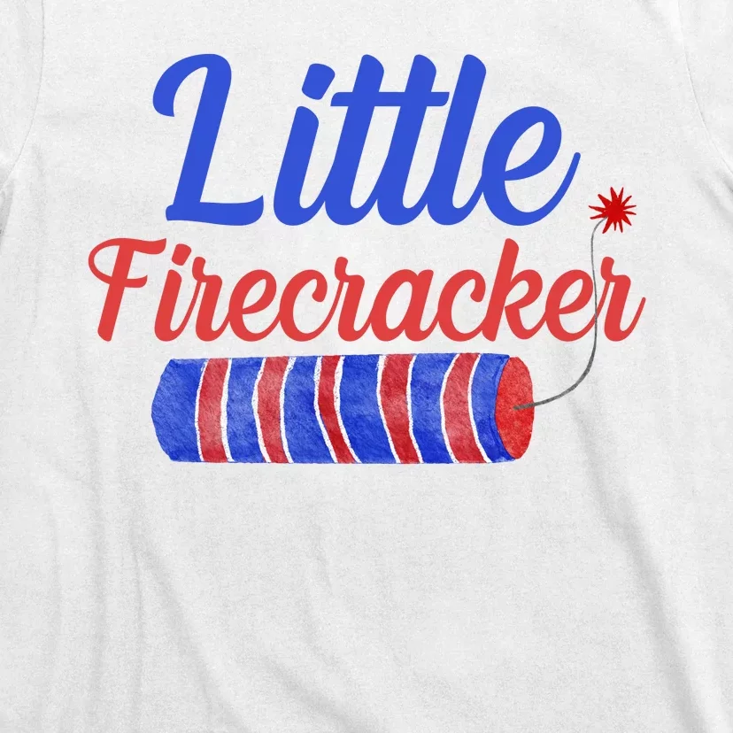 Little Firecracker Funny 4th Of July T-Shirt