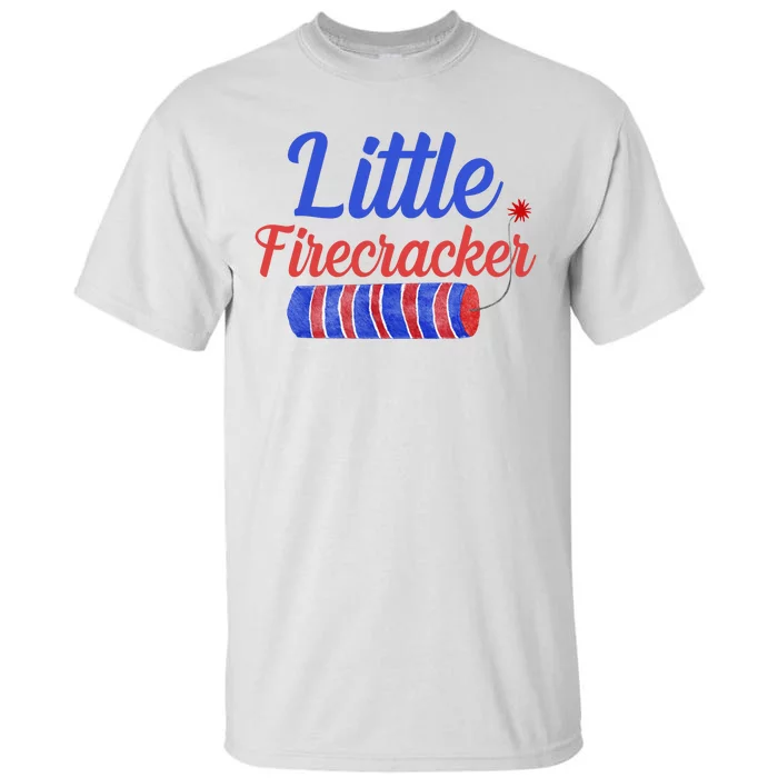 Little Firecracker Funny 4th Of July Tall T-Shirt