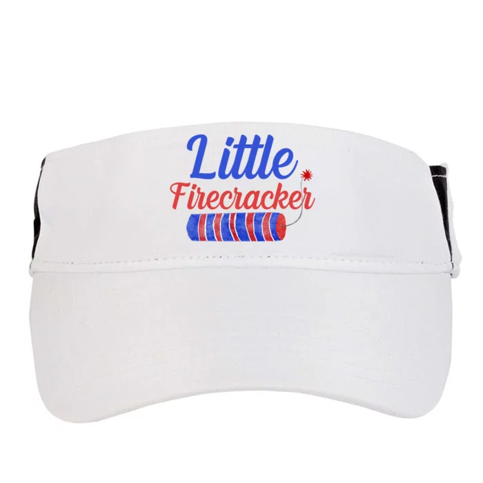 Little Firecracker Funny 4th Of July Adult Drive Performance Visor