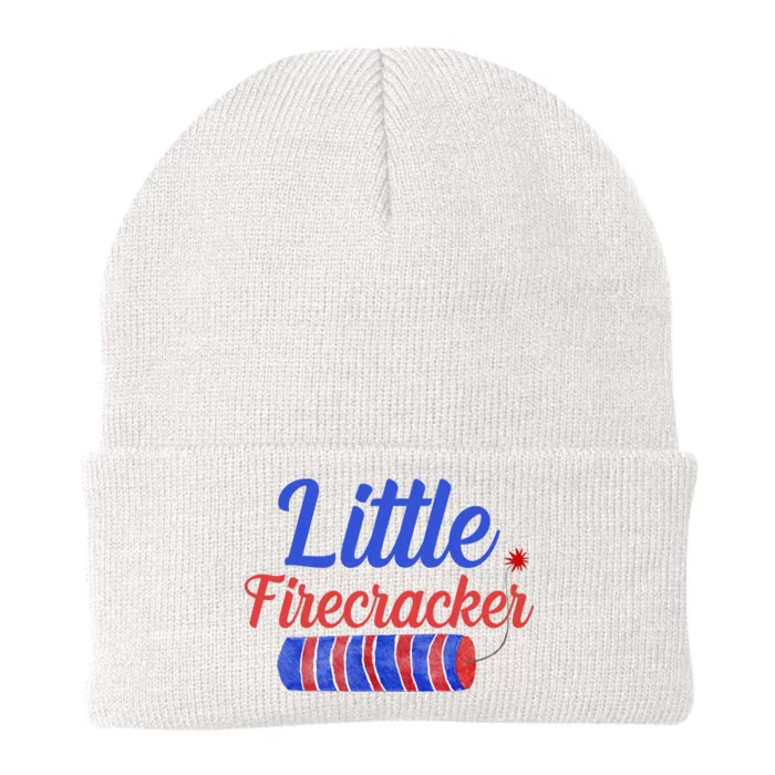 Little Firecracker Funny 4th Of July Knit Cap Winter Beanie