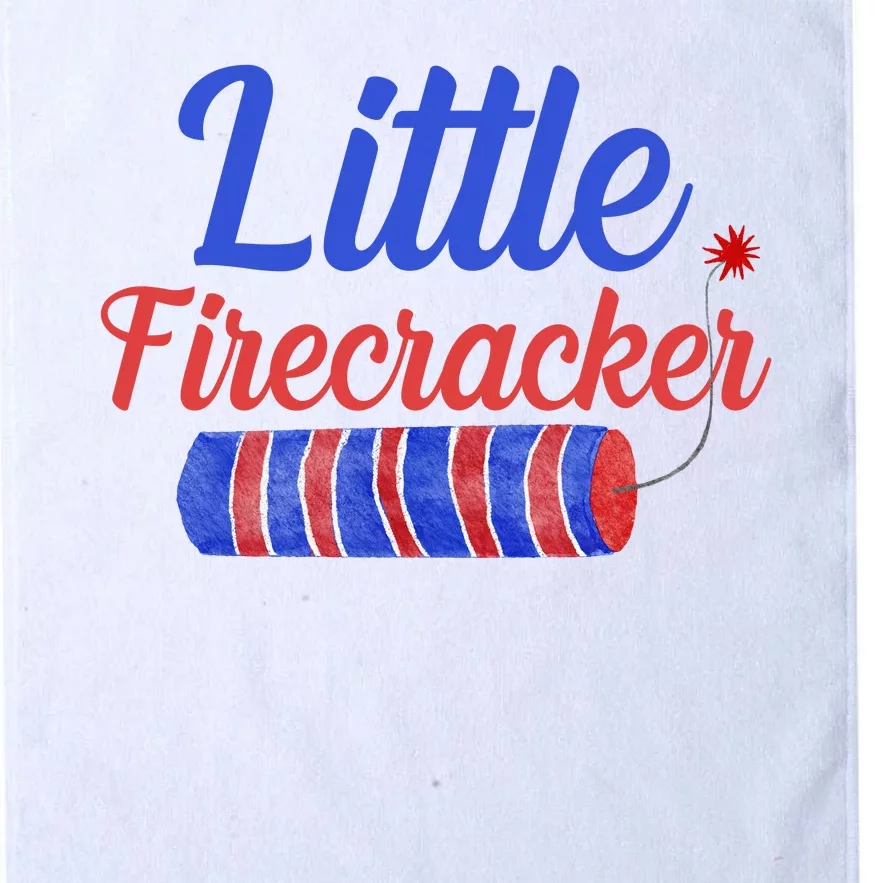 Little Firecracker Funny 4th Of July Platinum Collection Golf Towel