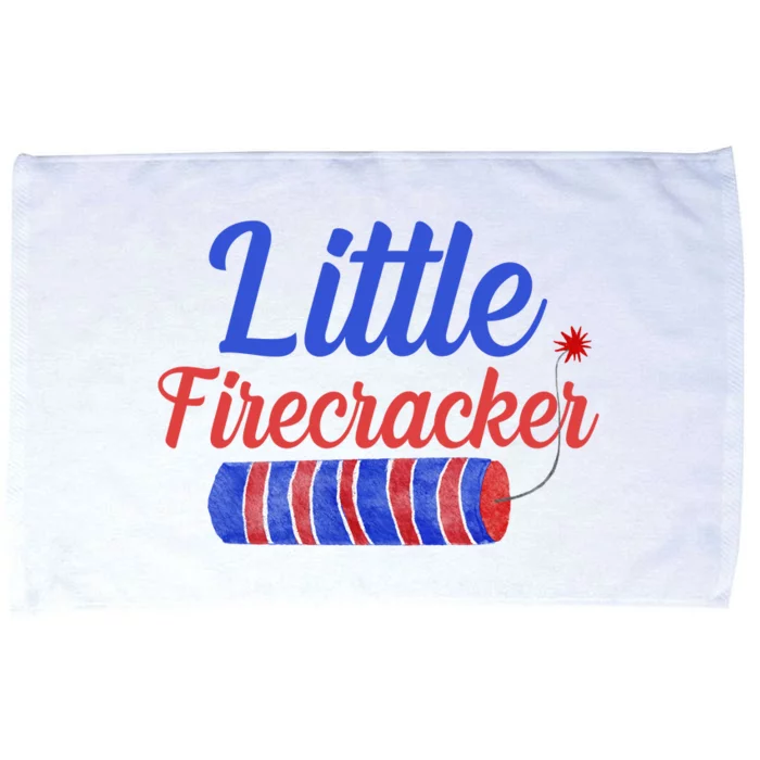 Little Firecracker Funny 4th Of July Microfiber Hand Towel