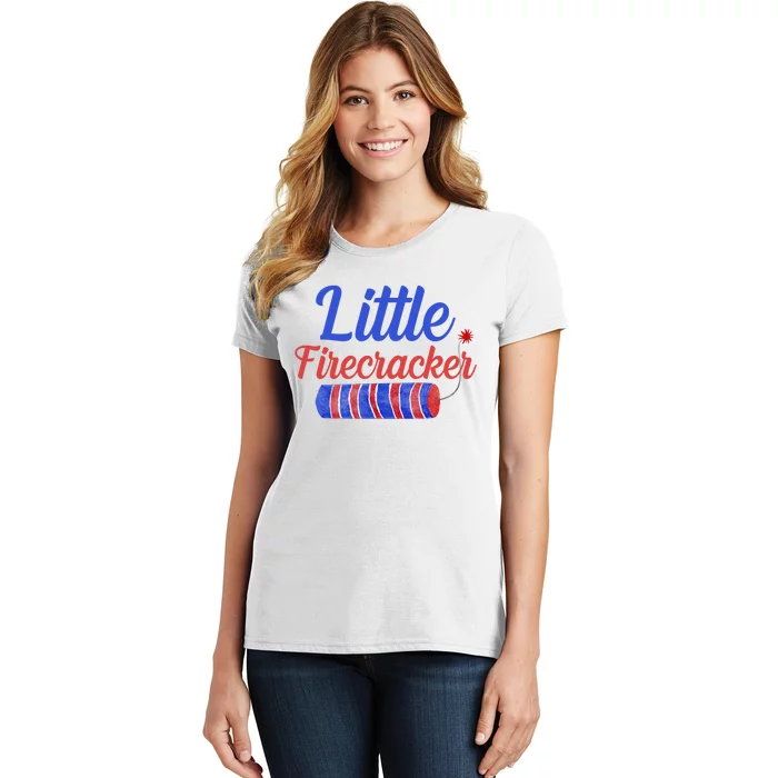 Little Firecracker Funny 4th Of July Women's T-Shirt