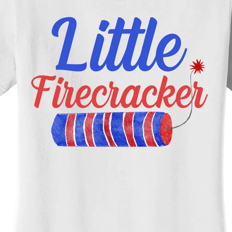 Little Firecracker Funny 4th Of July Women's T-Shirt