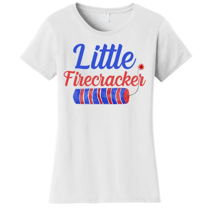 Little Firecracker Funny 4th Of July Women's T-Shirt