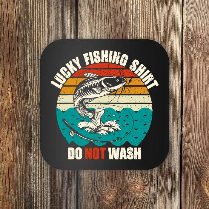 Lucky Fishing Funny Catfish Coaster