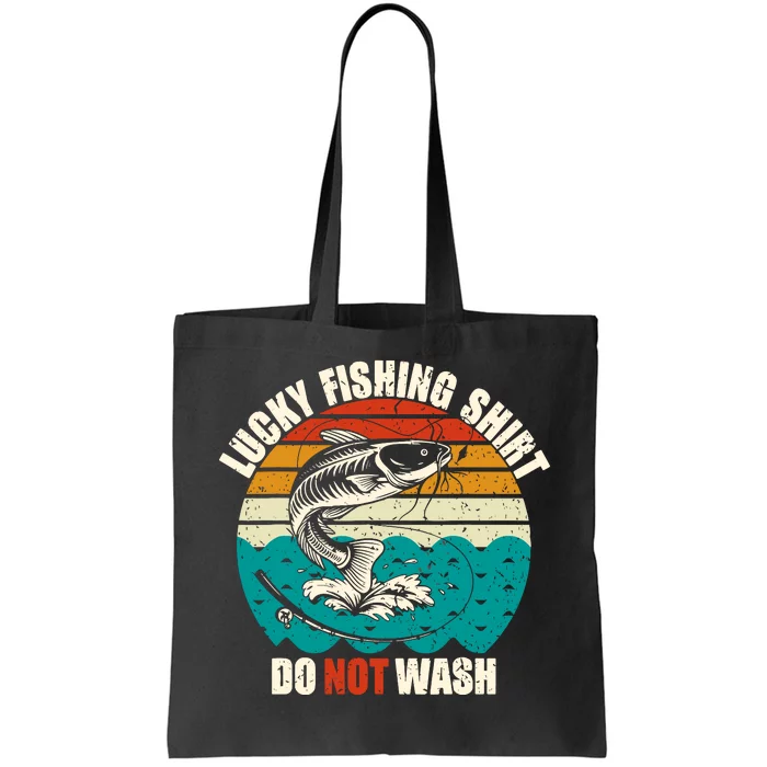 Lucky Fishing Funny Catfish Tote Bag