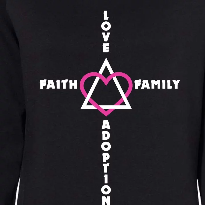 Love Faith Family Adoption Family Children Adoption Day Womens California Wash Sweatshirt