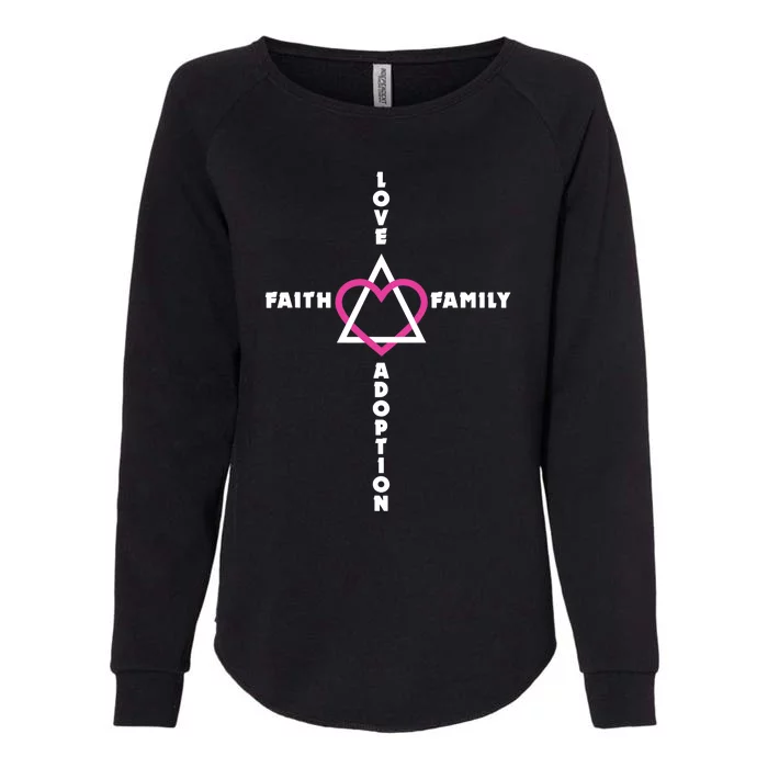 Love Faith Family Adoption Family Children Adoption Day Womens California Wash Sweatshirt