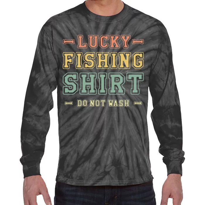 Lucky Fishing Fisherman Lake Fishing Lucky Fishing Tie-Dye Long Sleeve Shirt