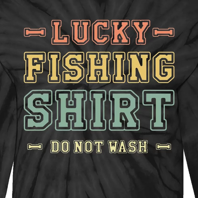 Lucky Fishing Fisherman Lake Fishing Lucky Fishing Tie-Dye Long Sleeve Shirt