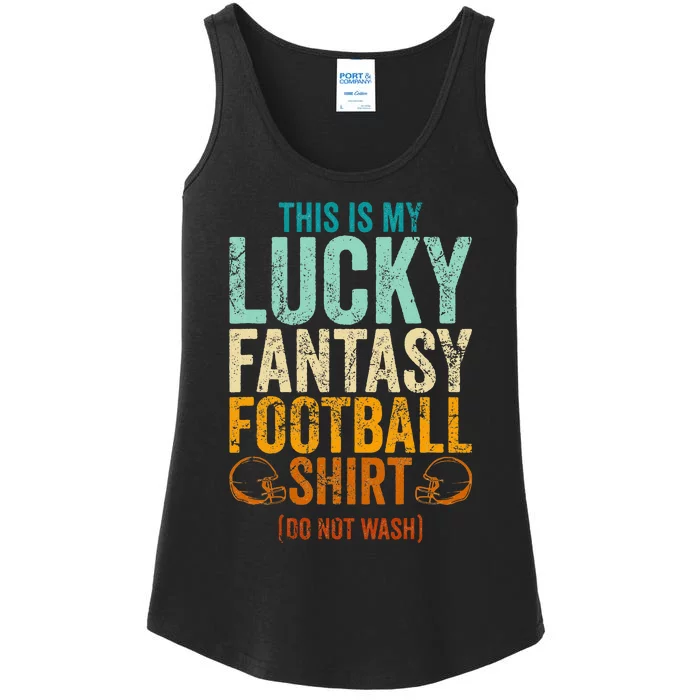 Lucky Fantasy Football Draft Party Do Not Wash Ladies Essential Tank