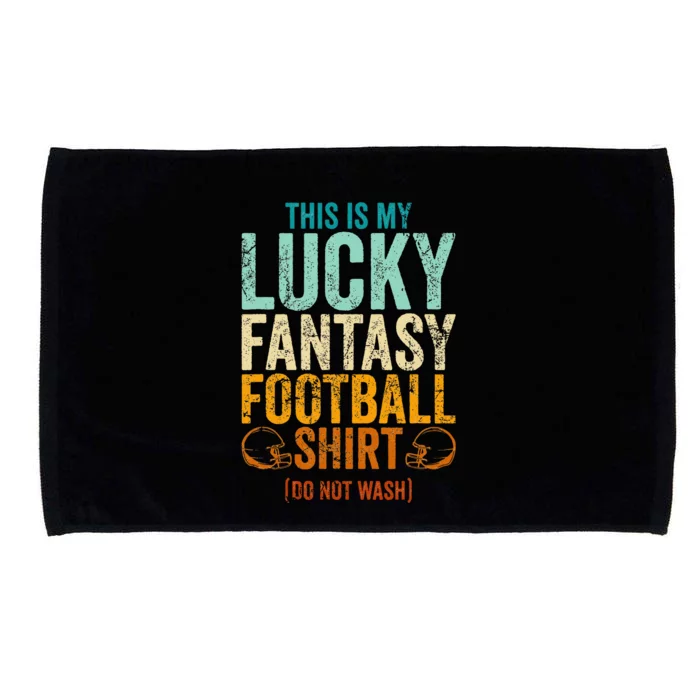 Lucky Fantasy Football Draft Party Do Not Wash Microfiber Hand Towel