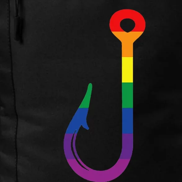 Lgbt Flag Fishing Hook Gay Angler Queer Pride Rainbow Daily Commute Backpack