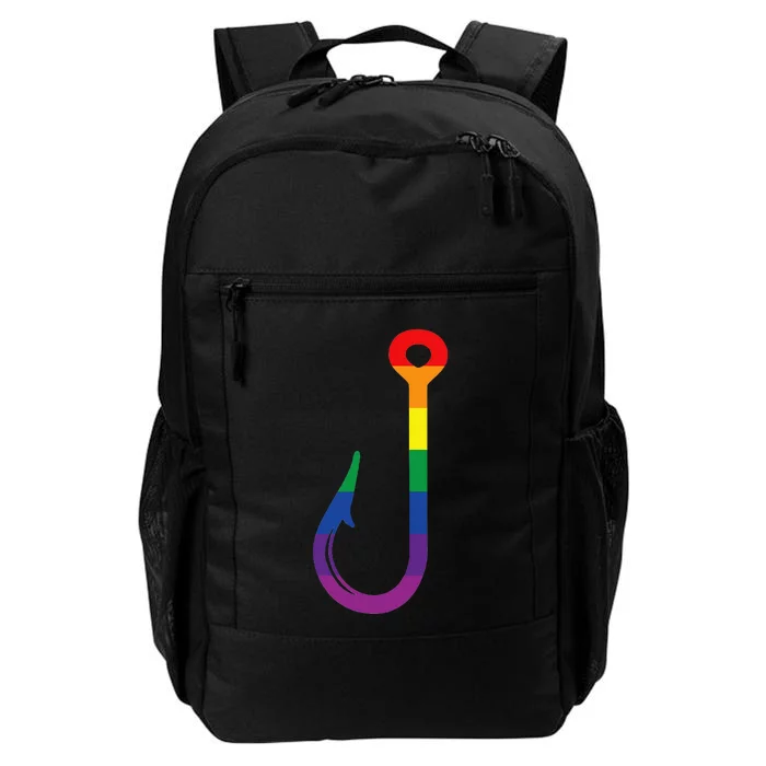 Lgbt Flag Fishing Hook Gay Angler Queer Pride Rainbow Daily Commute Backpack