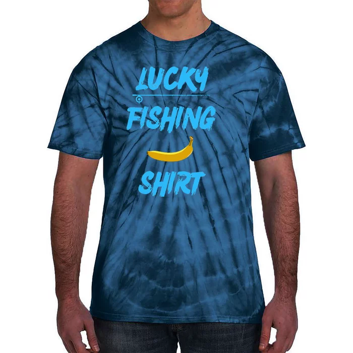 LUCKY FISHING Funny Banana Humor Tie-Dye T-Shirt