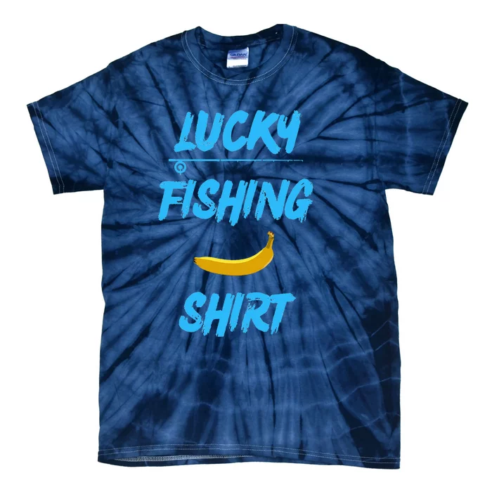 LUCKY FISHING Funny Banana Humor Tie-Dye T-Shirt