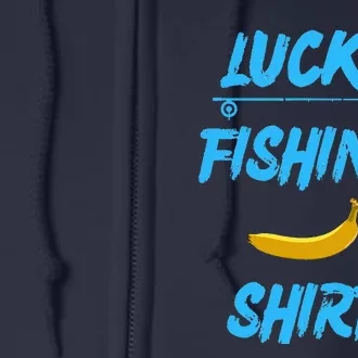 LUCKY FISHING Funny Banana Humor Full Zip Hoodie