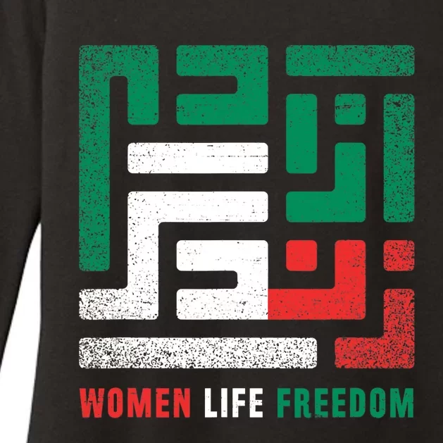 Life Freedom Free Iran Womens CVC Long Sleeve Shirt