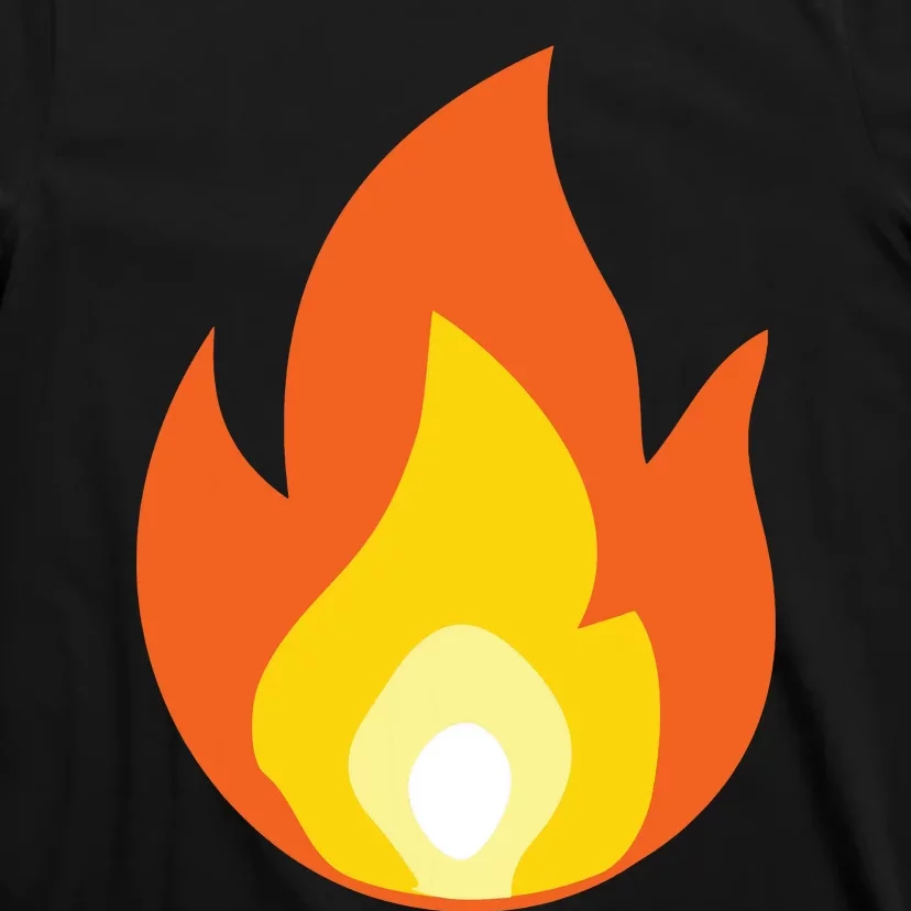 Lit Fire Flame Hot Burning Beach T-Shirt