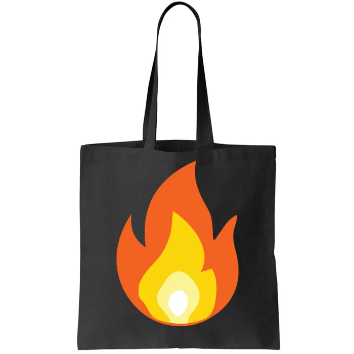 Lit Fire Flame Hot Burning Beach Tote Bag