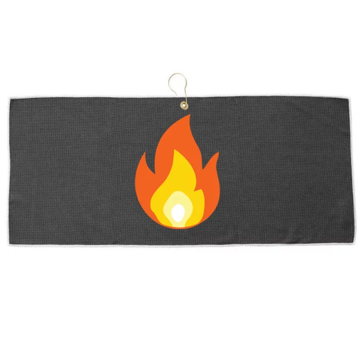 Lit Fire Flame Hot Burning Beach Large Microfiber Waffle Golf Towel