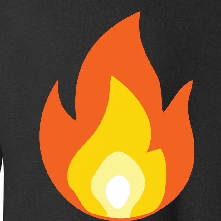 Lit Fire Flame Hot Burning Beach Toddler Sweatshirt