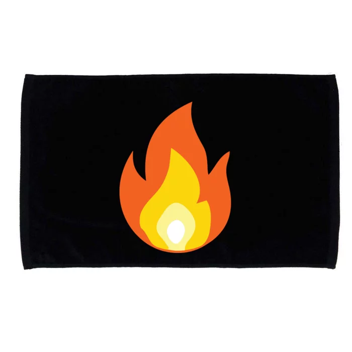 Lit Fire Flame Hot Burning Beach Microfiber Hand Towel