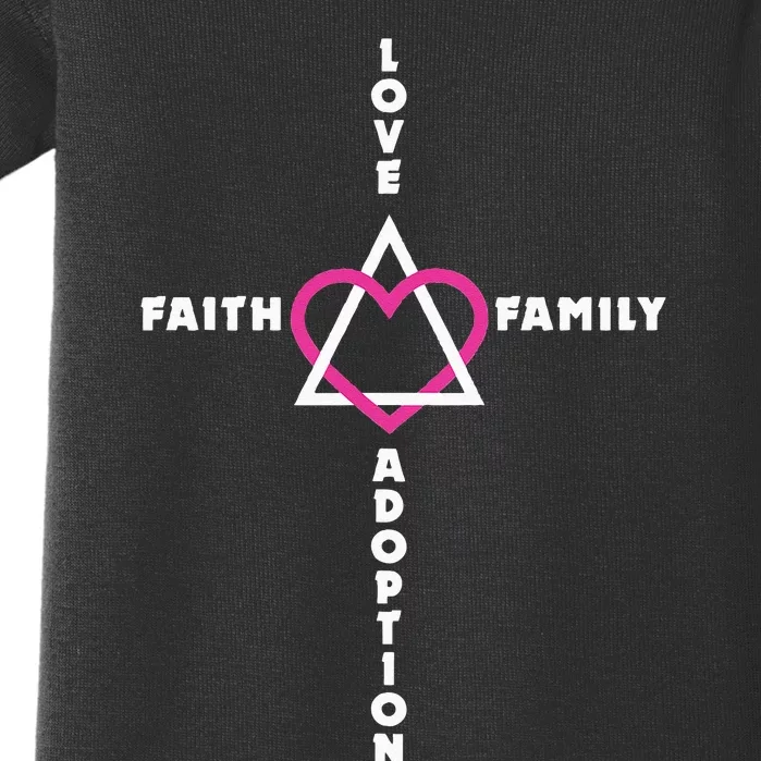 Love Faith Family Adoption Family Children Adoption Day Baby Bodysuit