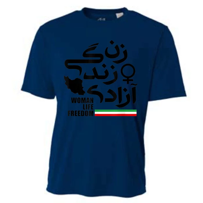 life freedom for Free Iran Cooling Performance Crew T-Shirt