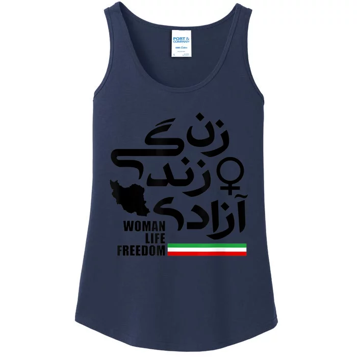 life freedom for Free Iran Ladies Essential Tank