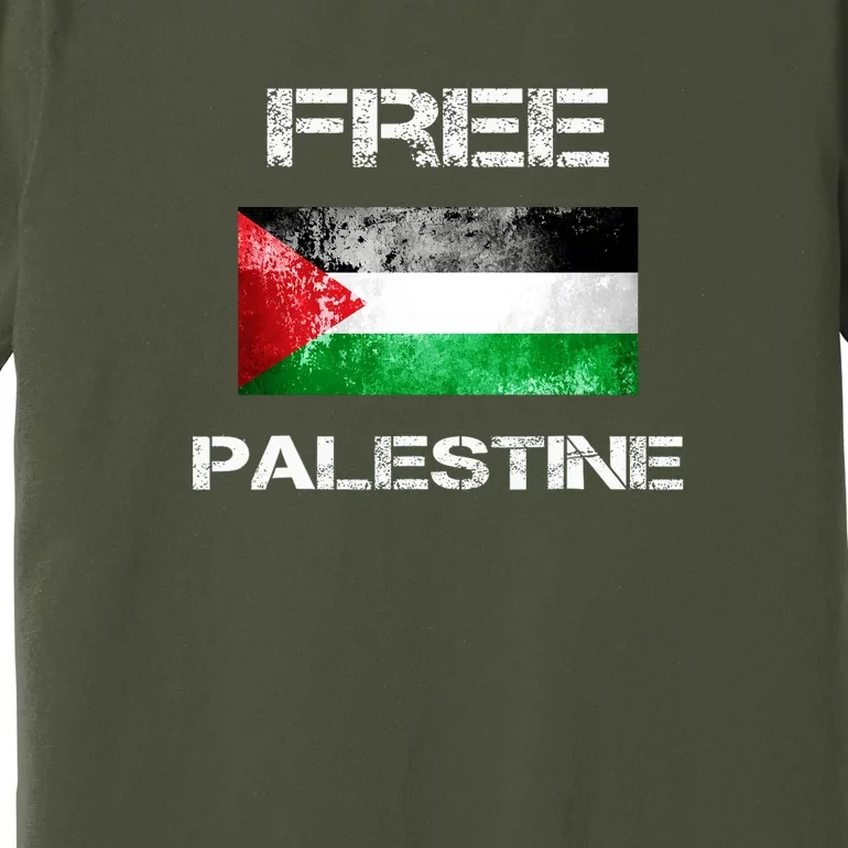 Love Free Flag Palestine Premium T-Shirt