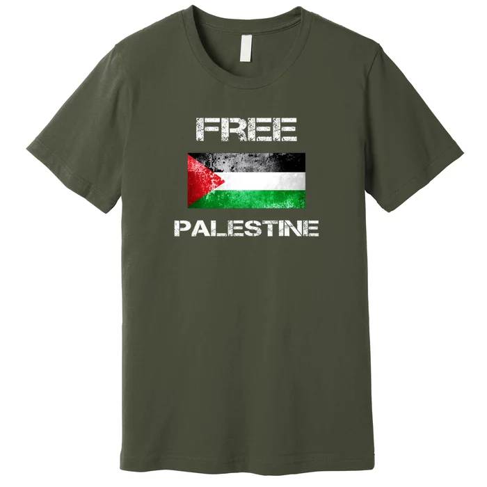 Love Free Flag Palestine Premium T-Shirt