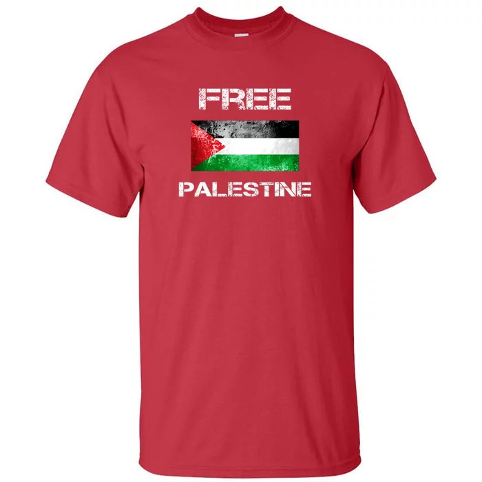 Love Free Flag Palestine Tall T-Shirt