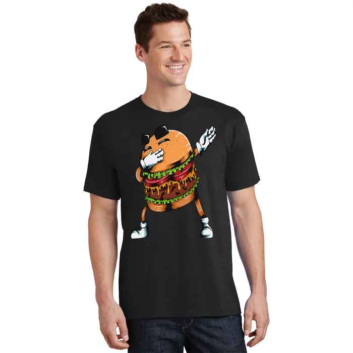 Lovers Fast Food Hamburger Dabbing Burger T-Shirt