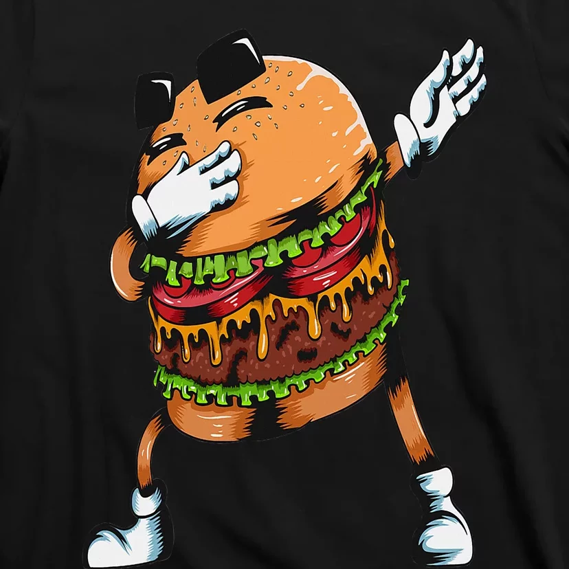 Lovers Fast Food Hamburger Dabbing Burger T-Shirt