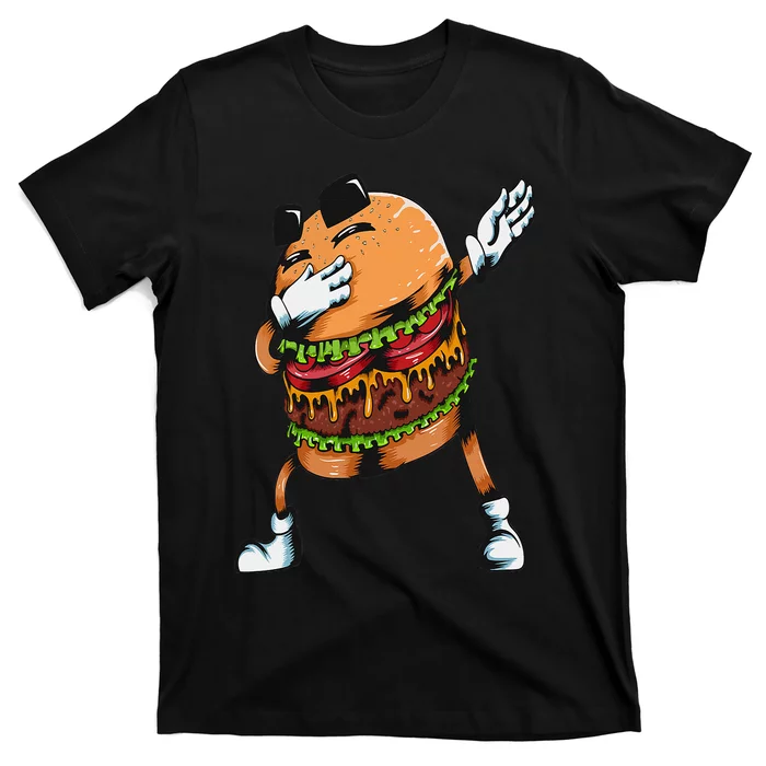 Lovers Fast Food Hamburger Dabbing Burger T-Shirt