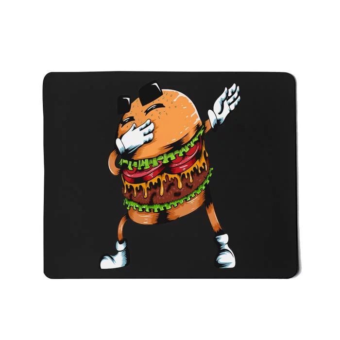 Lovers Fast Food Hamburger Dabbing Burger Mousepad