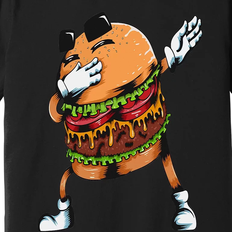 Lovers Fast Food Hamburger Dabbing Burger Premium T-Shirt