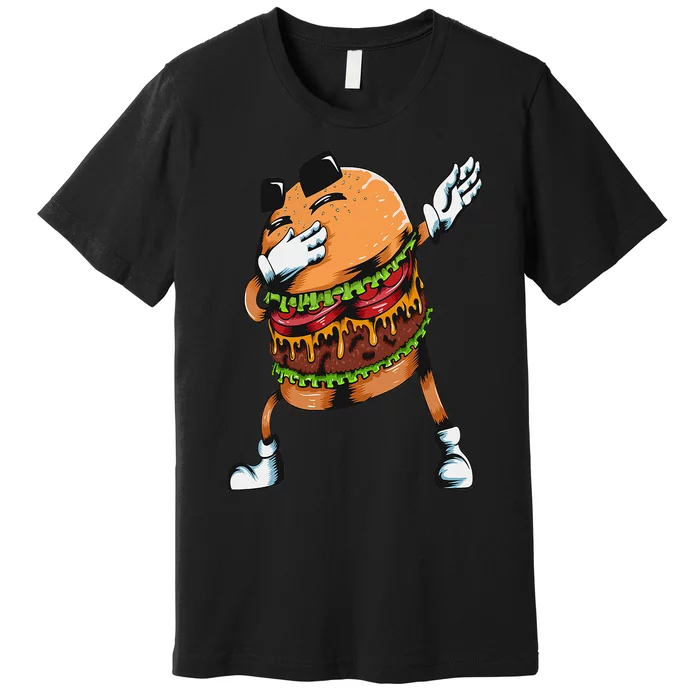 Lovers Fast Food Hamburger Dabbing Burger Premium T-Shirt