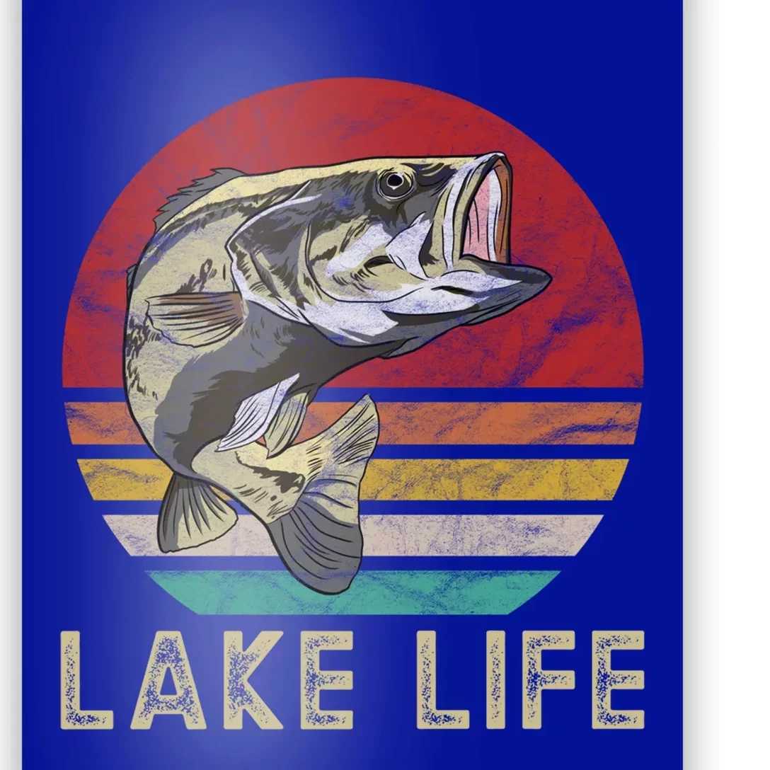 Lake Fishing Funny Gift Bass Fish Is Life Gift Poster