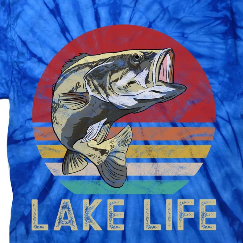 Lake Fishing Funny Gift Bass Fish Is Life Gift Tie-Dye T-Shirt