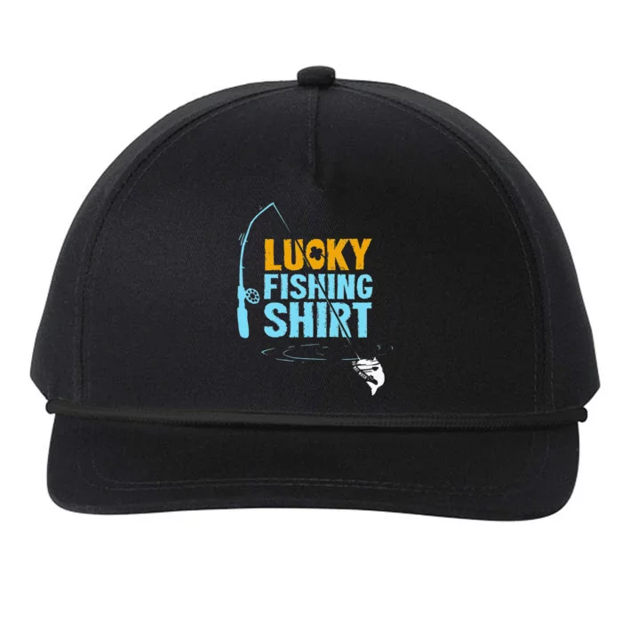 Lucky Fishing For A Fisherman Snapback Five-Panel Rope Hat