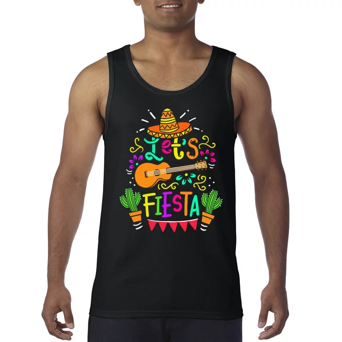 Let's Fiesta Funny Cinco De Mayo Tank Top