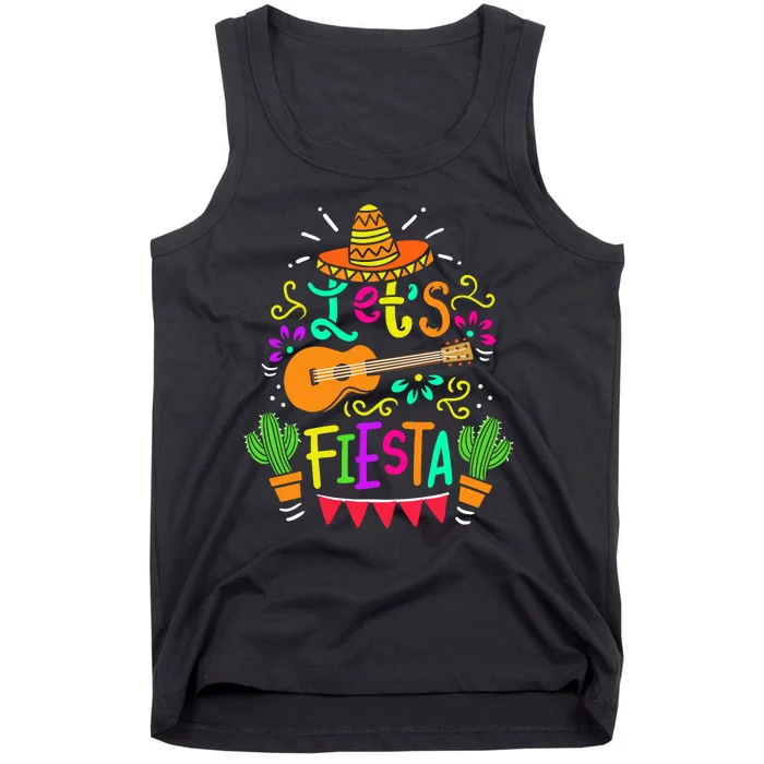 Let's Fiesta Funny Cinco De Mayo Tank Top