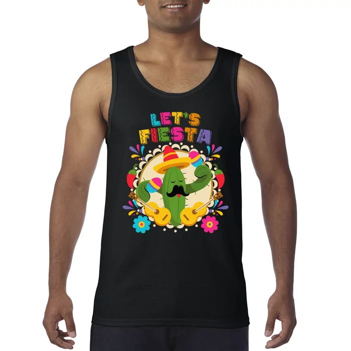 Let's Fiesta Funny Cinco De Mayo Tank Top