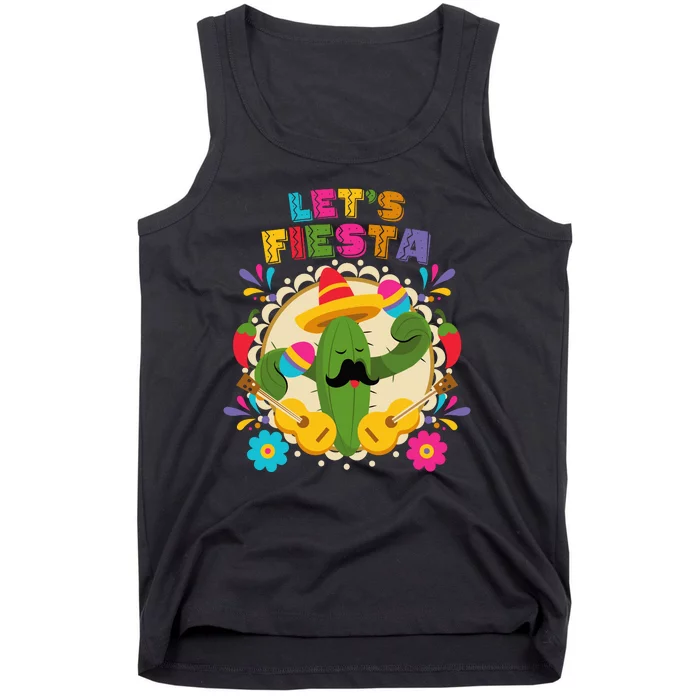 Let's Fiesta Funny Cinco De Mayo Tank Top