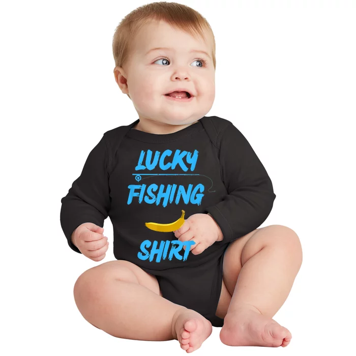 LUCKY FISHING Funny Banana Humor Baby Long Sleeve Bodysuit